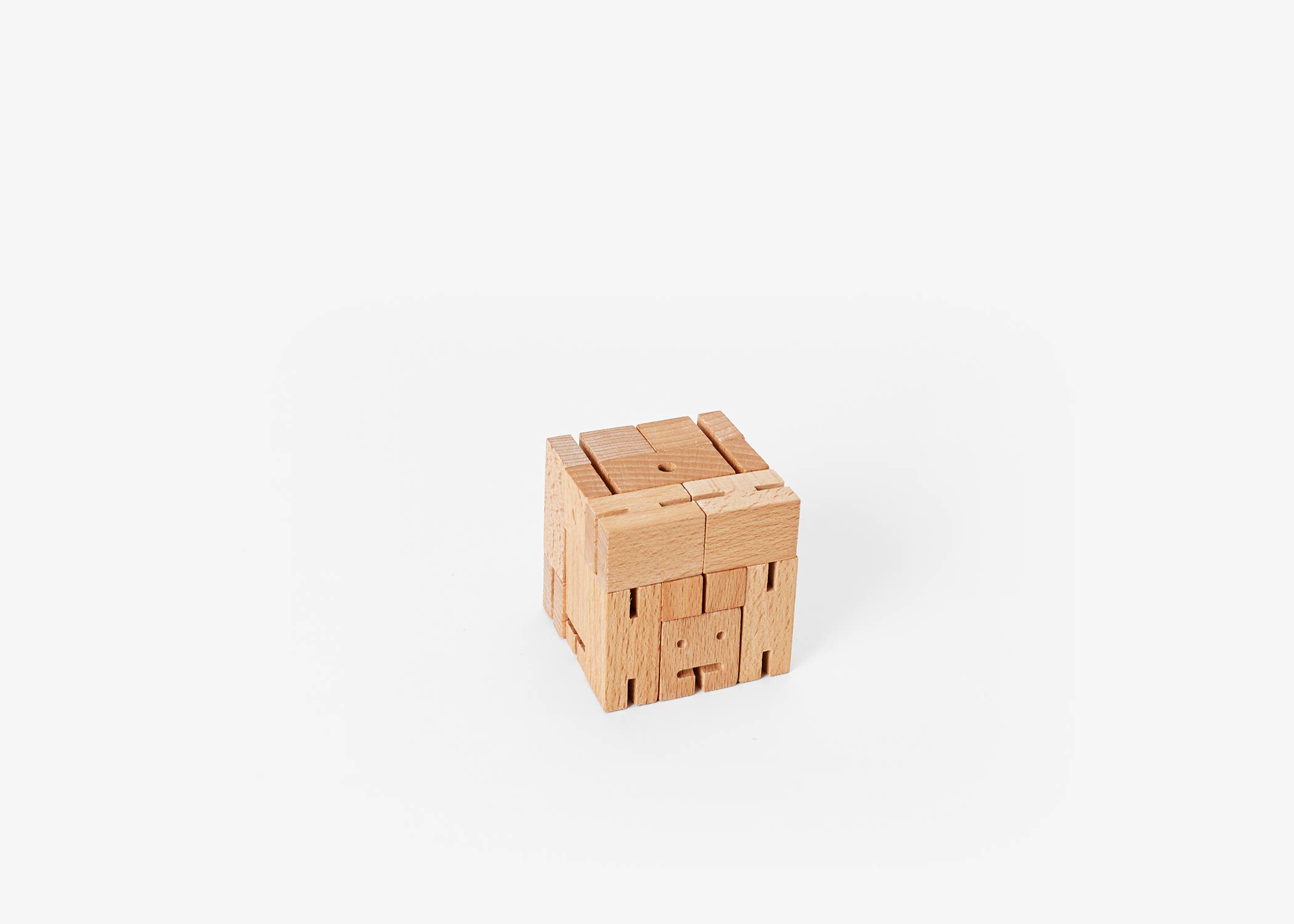 Areaware - Wholesale Wood Toy - Kids - Cubebot Micro - Natural4