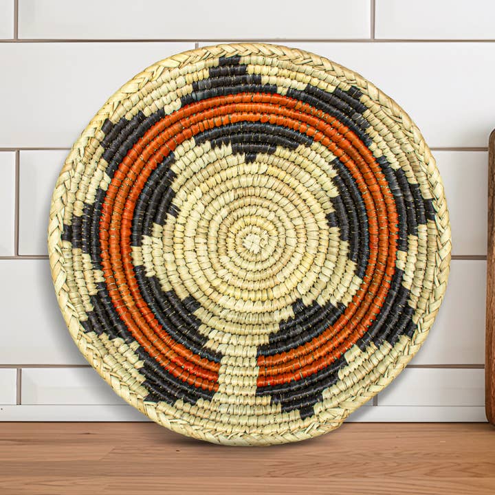 Handwoven Bowl Basket - Southwestern Basket - 7 inch dia for wholesale by ArtisanalEmporiumLLC