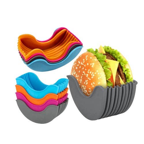 VIGOR - Wholesale Kitchen Tool/Gadget - Perfect Gift Retractable Fixed Box Hamburger Holders for Bur5