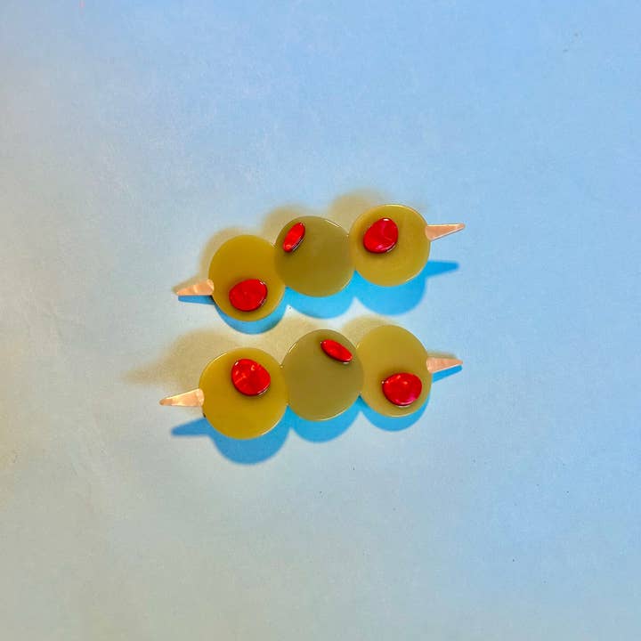 The Peach Fuzz - Wholesale Hair accessories set – Women’s - Stuffed Olive Hair Clip Set9