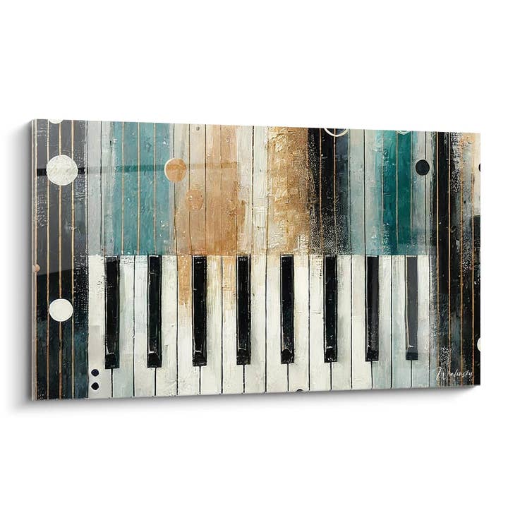 Tableau Symphonie en abstraction - Edition Musique Abstrait pour la vente par Walensky