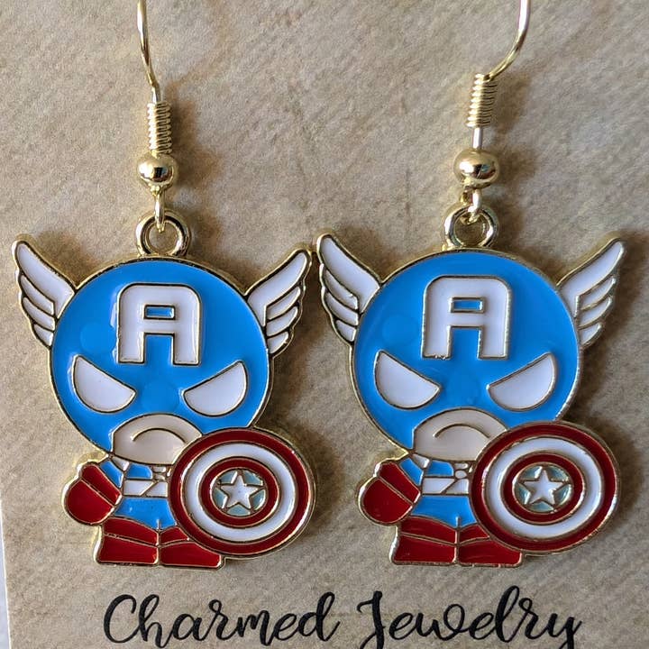 Con-Quest Crafts - Wholesale Jewelry Set - Superhero& Comic Inspired Earrings, Necklaces & Zipper Pulls11