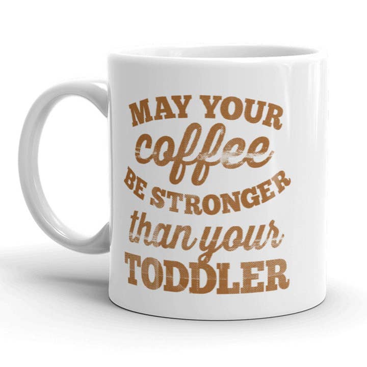Blanc May Your Coffee Be plus fort que votre tout-petit tasse à café en vente sur Faire