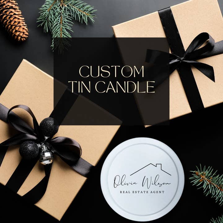 Luxe Custom Tin Candle for wholesale by Oriwest