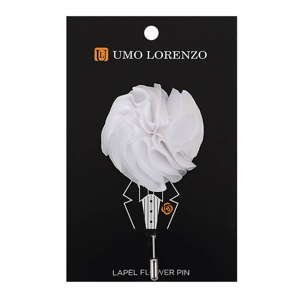 Solid Bouquet Piped Flower Lapel Pins for wholesale by Selini New York