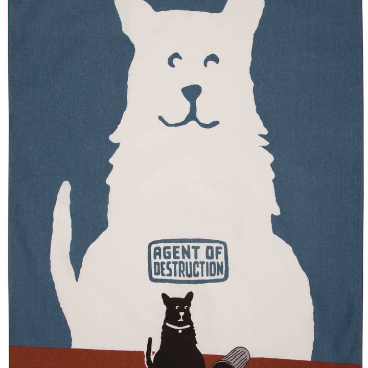 Incognito – wholesale Tea towel – Agent Of Destruction Dish Towel1