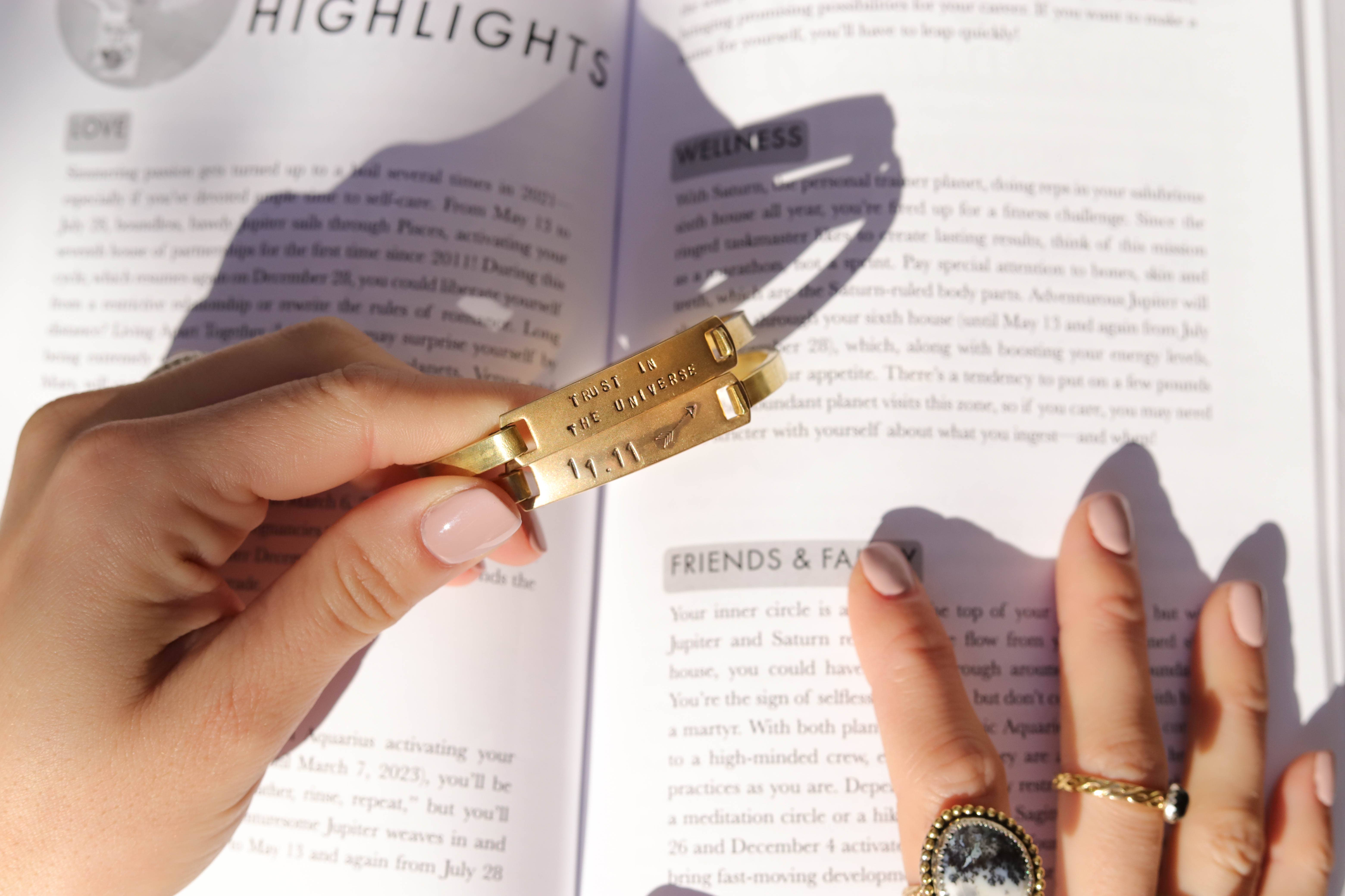 Stone Cooper - Wholesale Cuff Bracelet - Custom Expression Stamped Clip-Cuff Brass Bracelet6