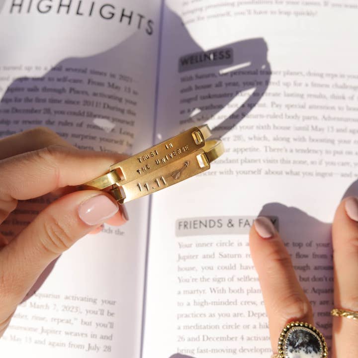 Stone Cooper - Wholesale Cuff Bracelet - Custom Expression Stamped Clip-Cuff Brass Bracelet6