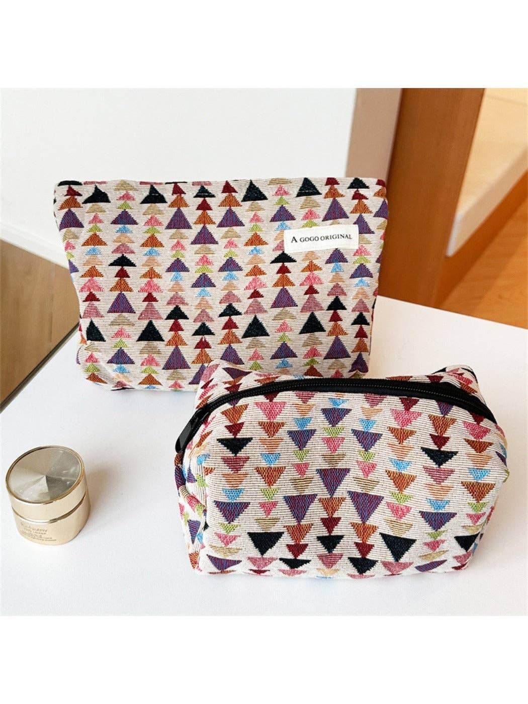 Funkyrel® Atzbranding Limited - Wholesale Pouch - Women's - Cosbai - Fun Pine-Print Zipper Pouch - Playful & Chic8