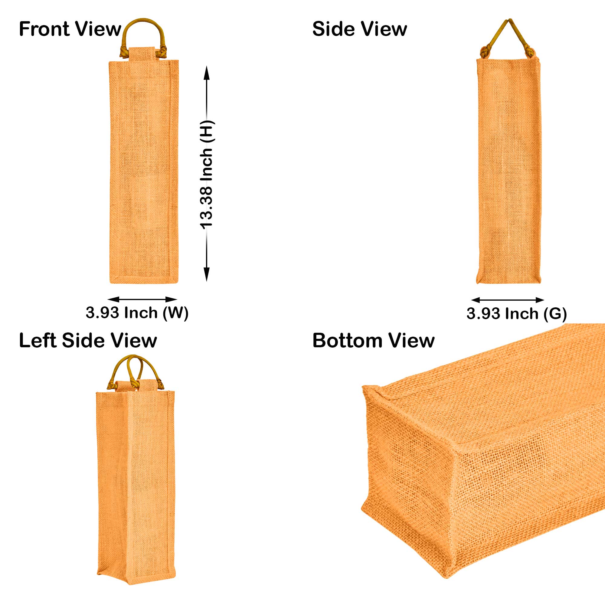 ecojutebags - Wholesale Wine Gift Bag - Eco Jute Wine Bags  7-Pack with Wooden D Handles for Gifting26