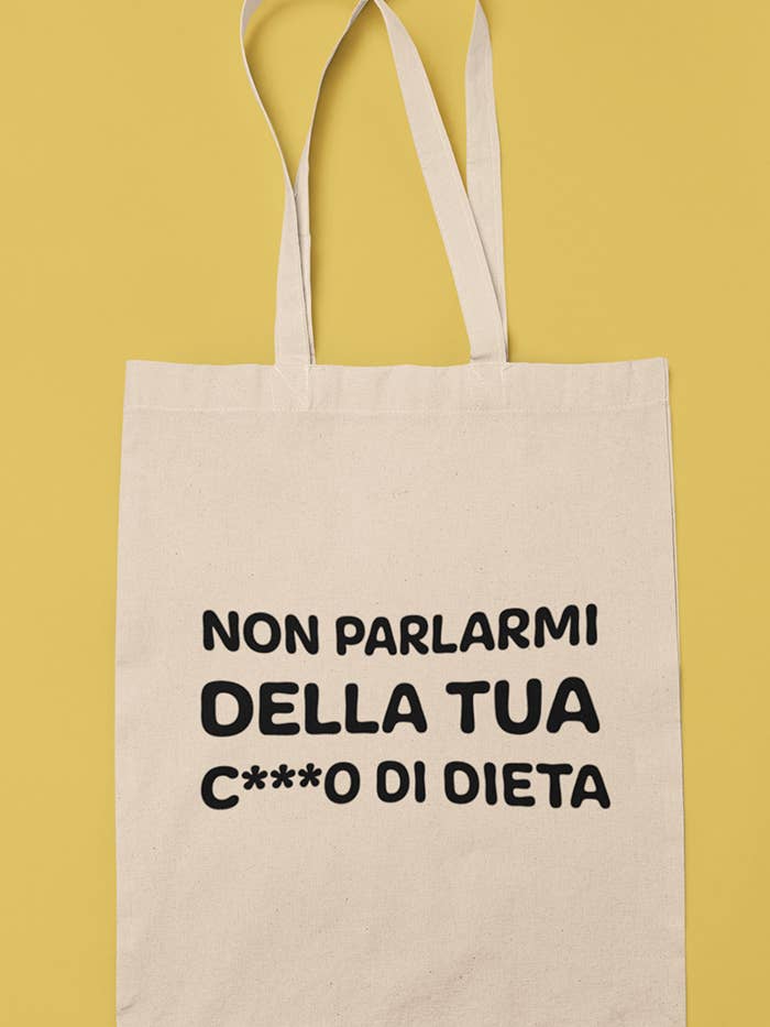 Tote bag - Non parlarmi della tua dieta for wholesale by Chiaralascura