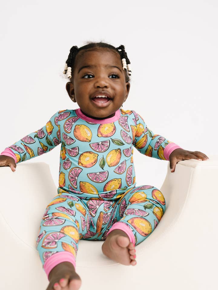 Little One Shop - Wholesale Clothing Set - Baby - Pink Lemonade Bamboo Set