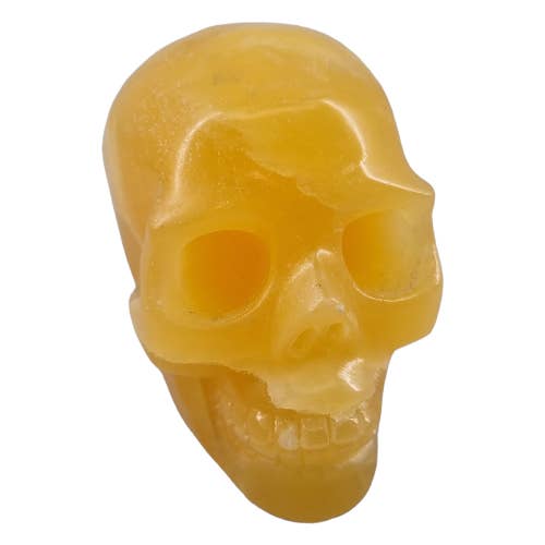 Orange Calcite Skull for wholesale by Alliz Trading