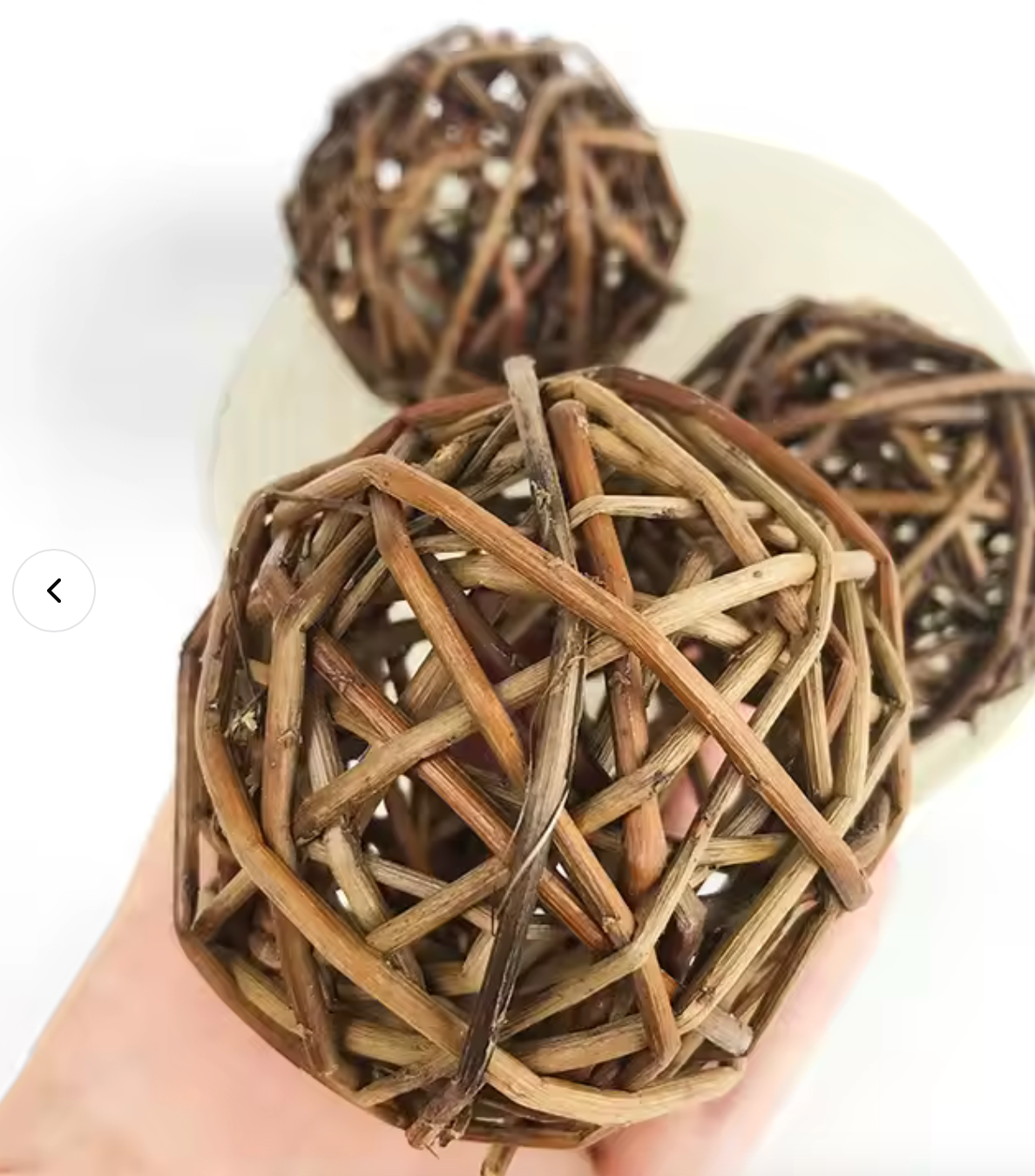 Binky Factory - Wholesale Pet Toy - Not Cat/Dog - Small Willow Ball2