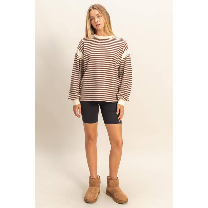 HYFVE - Wholesale Shirt - Women's - Striped Long Sleeve Casual Top10