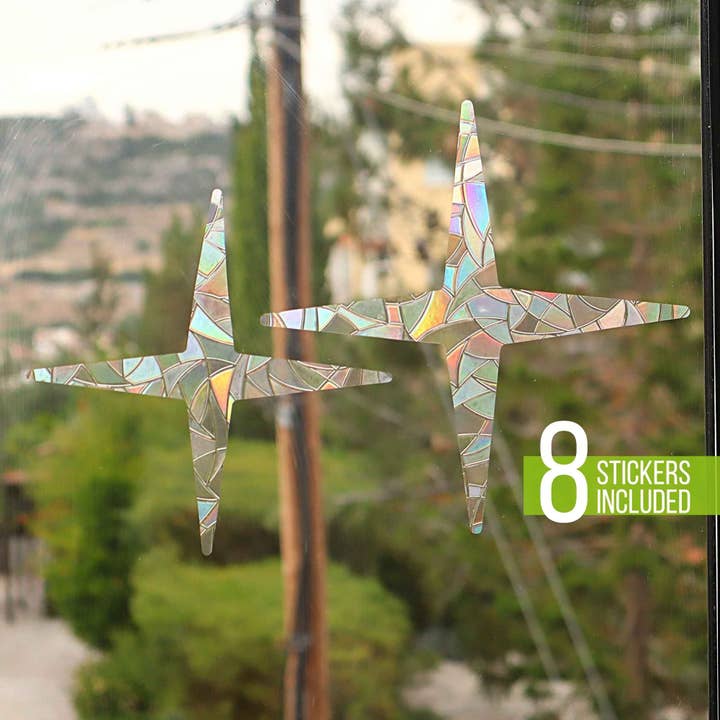 8pcs Star Suncatcher Window Cling Sticker Set - Decor for wholesale by LilAryenne | Jewelry & Suncatchers