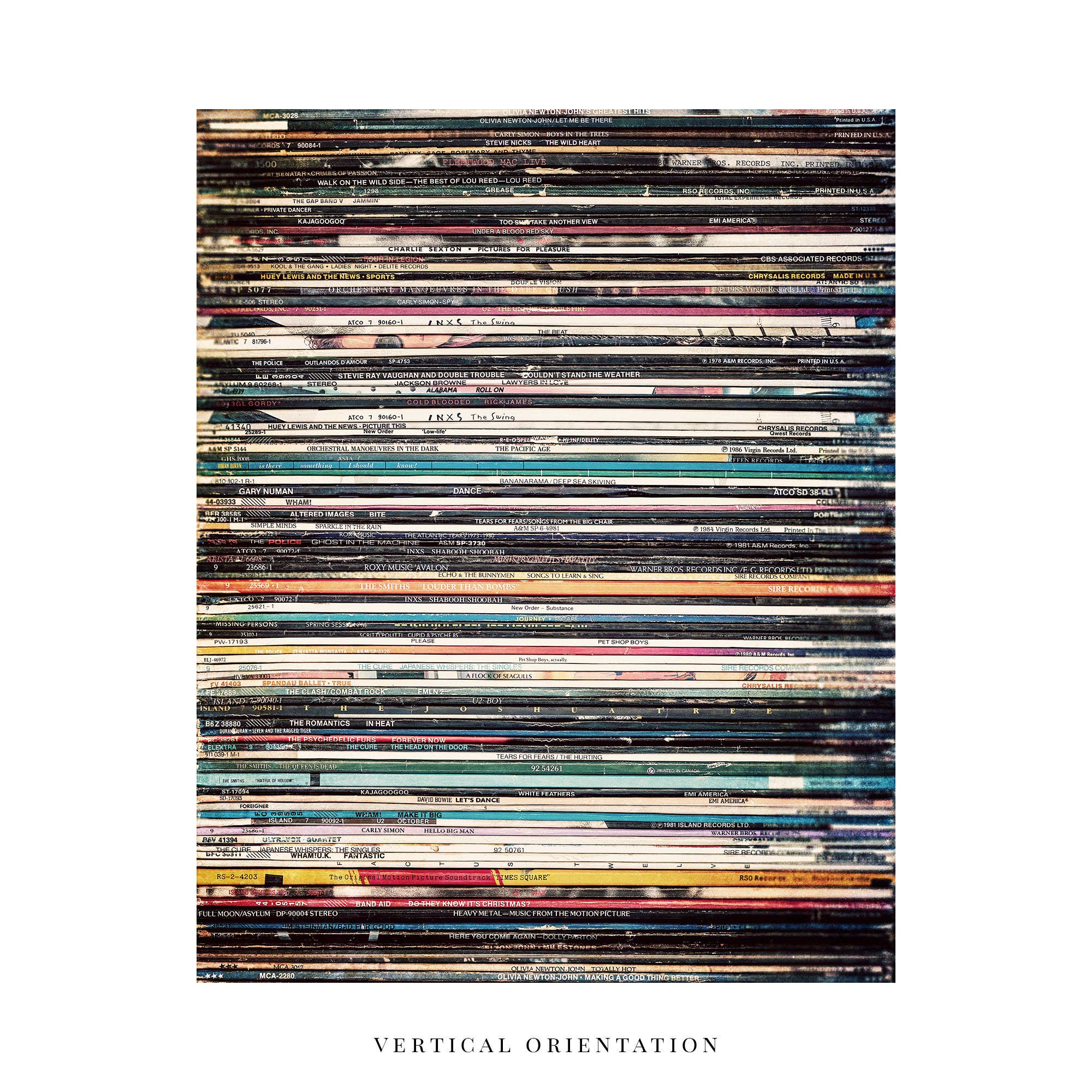 Lisa Russo Fine Art - Wholesale Art Print - Retro 1980s Vintage Vinyl Record Albums Art Print5