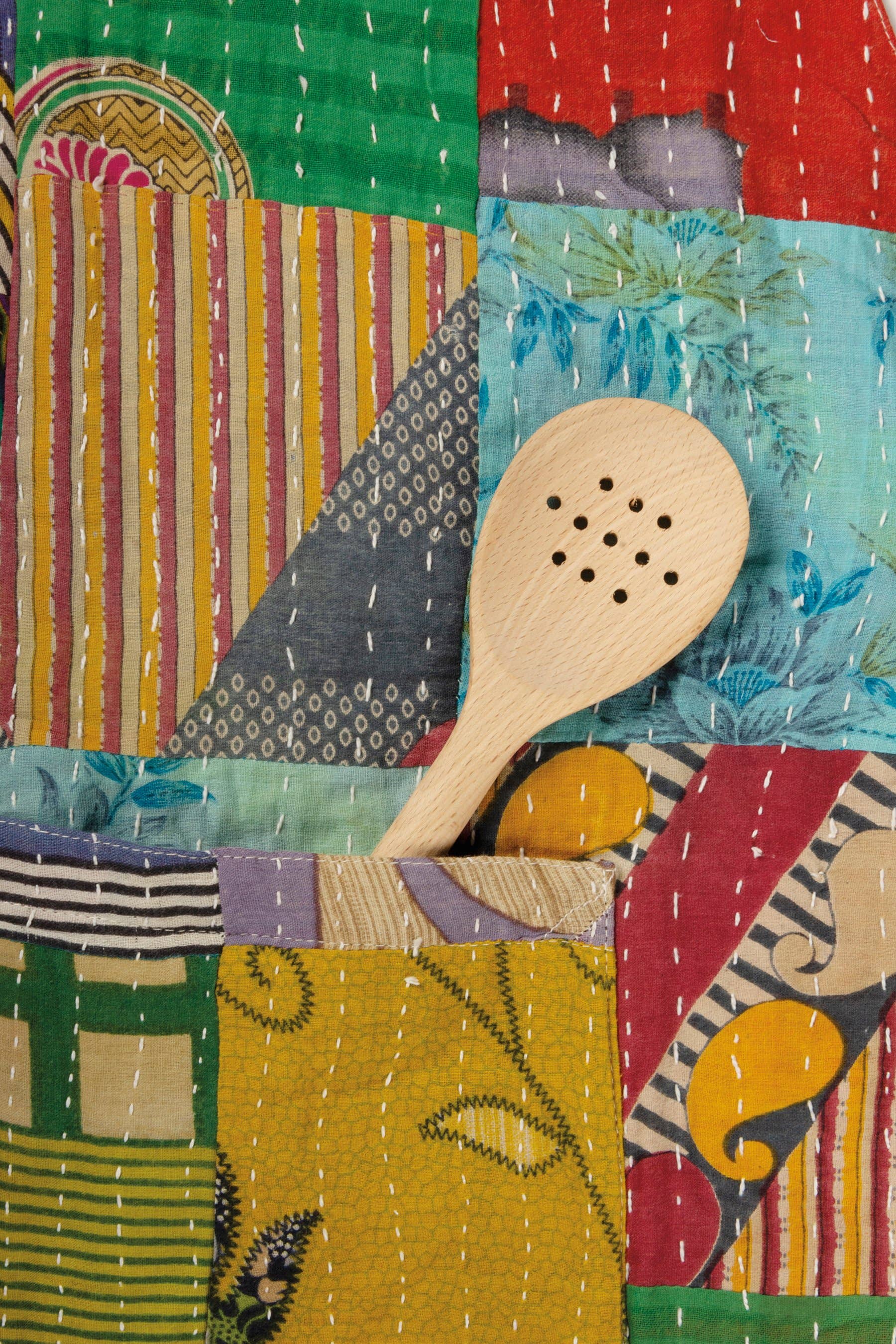 Primitives by Kathy - Wholesale Apron - Kantha Apron4