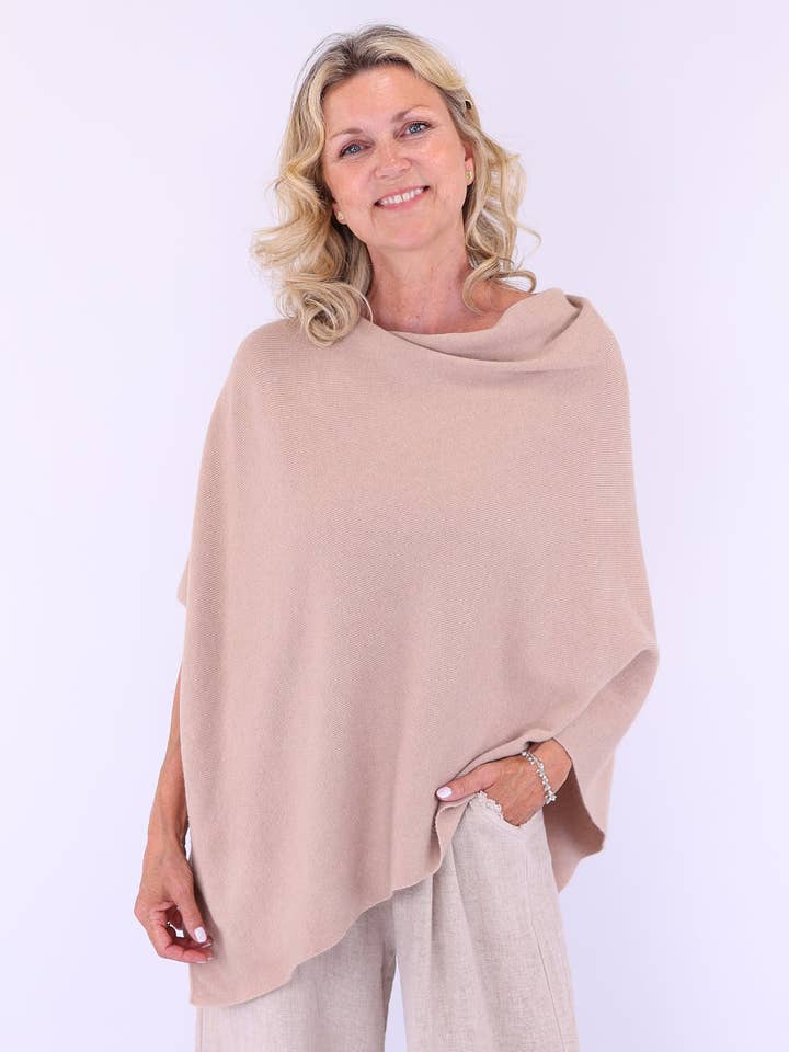 Cadenza Italy Ltd – wholesale Poncho – Women's – Summer Poncho with Buttons6
