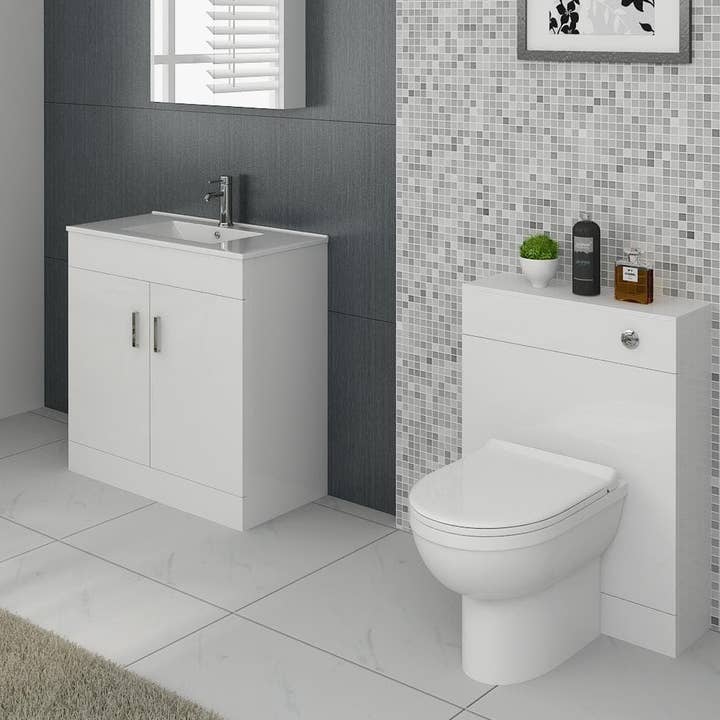 Bathroom4Less – wholesale Cabinet – Sphinx Bathroom Furniture Set with Vanity Basin Cabinet, WC Unit, Toilet Pan & Cistern2