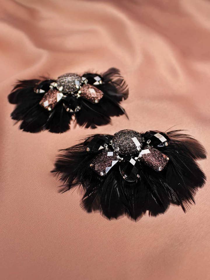 Svarta Bobbi-klämmor för wholesale av Froufrouz