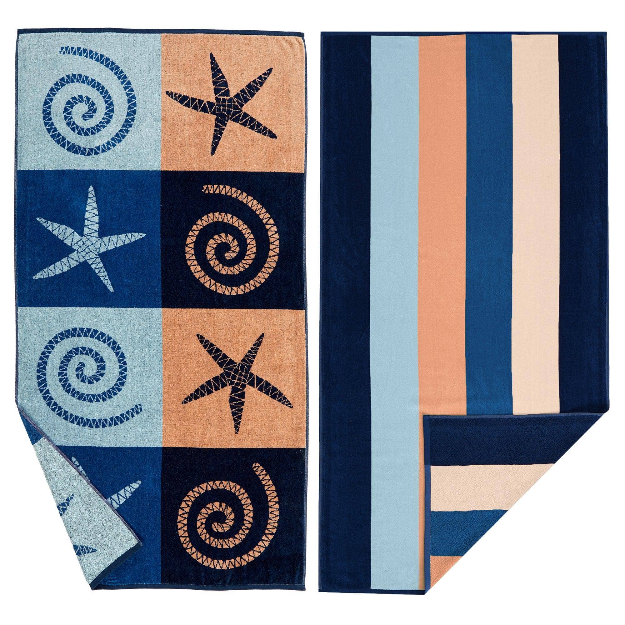 BH Collective - Wholesale Beach Towel - Beach Towels - 100% Cotton Jacquard, 2pk  - Playa Collection13