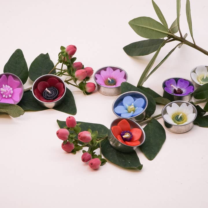Velas de Chá Perfumadas com Aroma de Flores Silvestres Sortidas por atacado de Hana Blossom