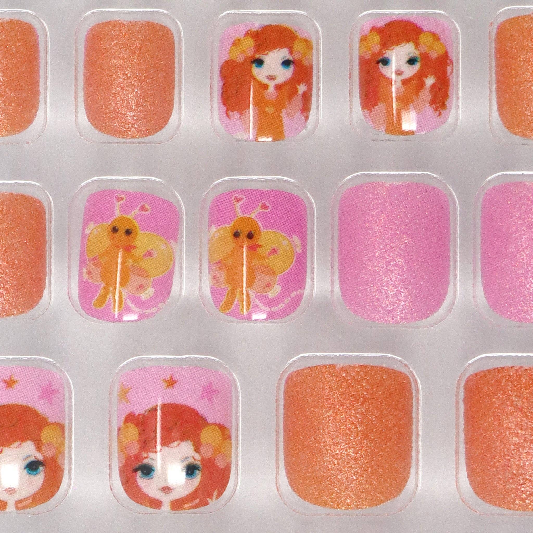 Pink Poppy - Wholesale Press-on/fake nails - Emma Memma Press on Nails - (Pack Size: 6)3