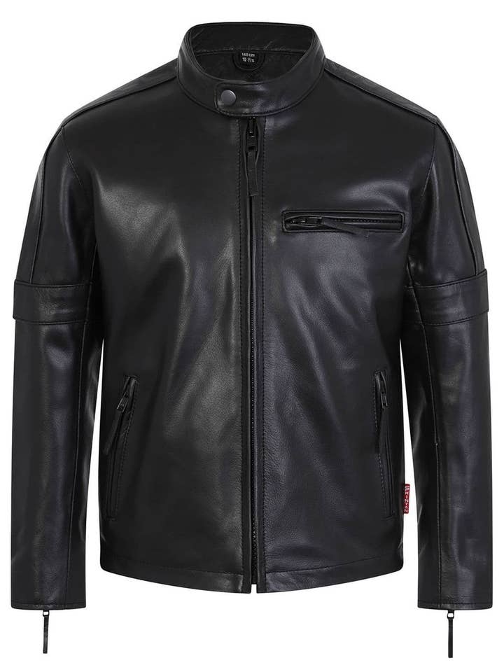 Boys Leather Jacket - CREED for wholesale by Skintan