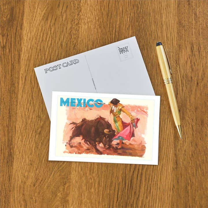 Found Image Press - Vente Cartes postales - Carte postale MX-87 Affiche de corrida, Mexique