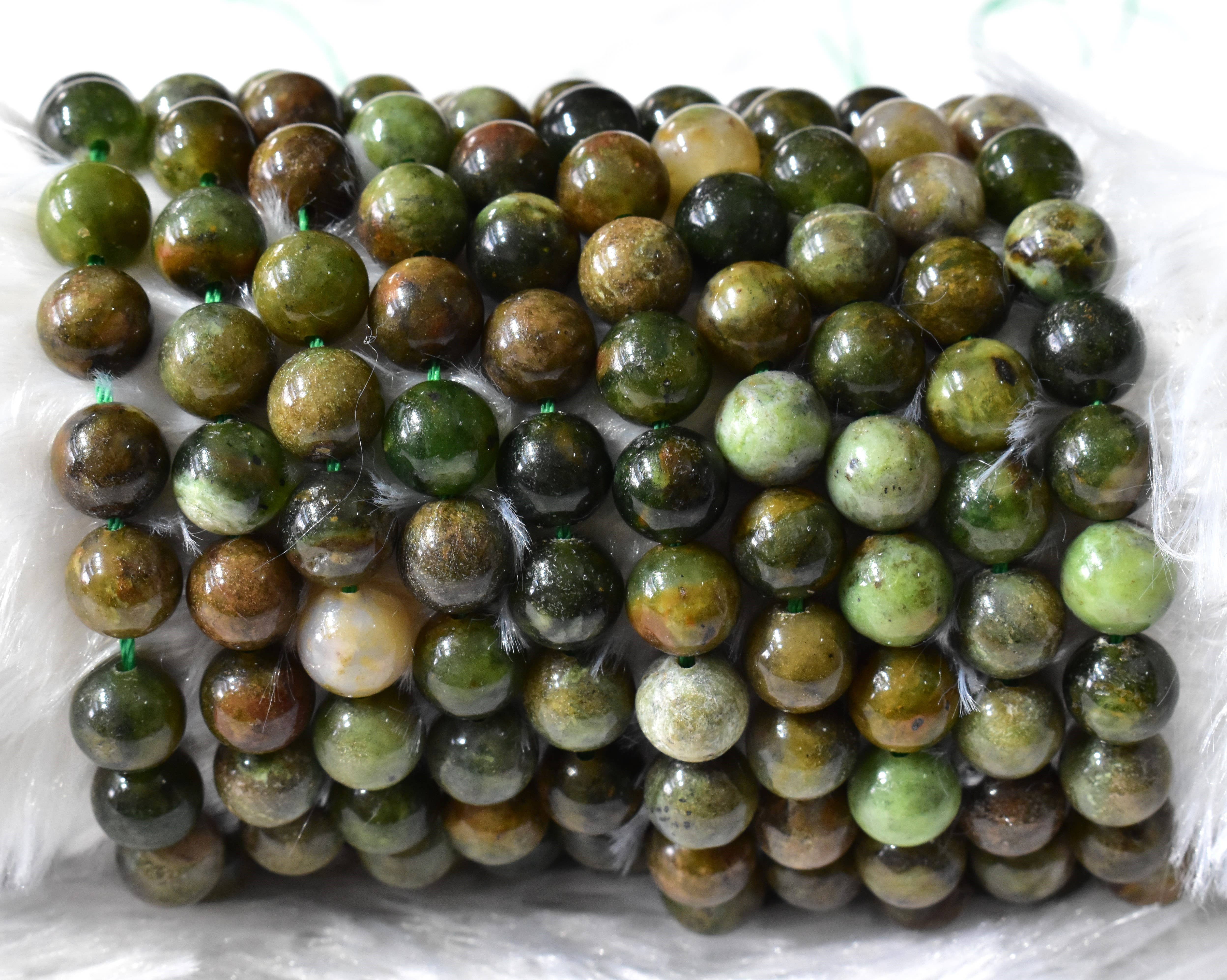 Soothing Crystals Beads - Wholesale Beads - Crystal Round Beads | Green Opal Stones | Jewelry Making4