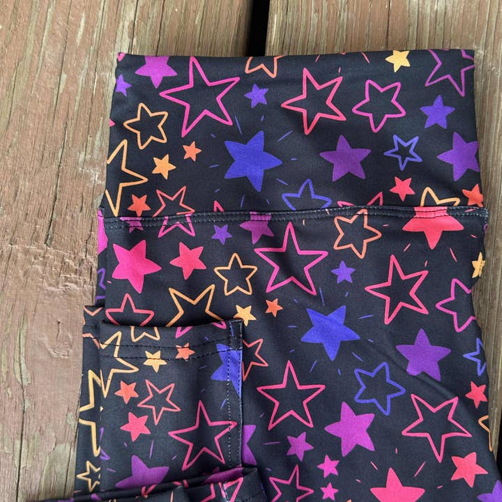 Star Printed Capris for wholesale by Triple Goddess Boutique