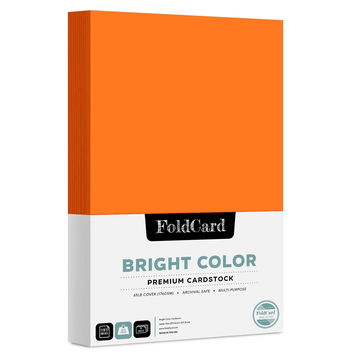 Fine Cardstock - Wholesale Craft Supplies - Premium Quality Bright Color Cardstock: 11 x 17 - 50 Sheets22