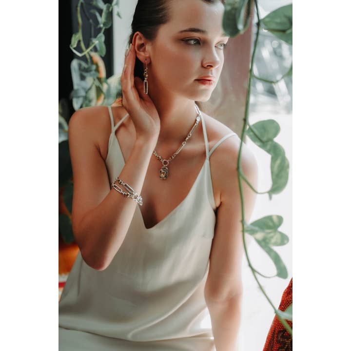 Chanour - Wholesale Dangle Earrings - Handmade Pewter Earrings - 18211