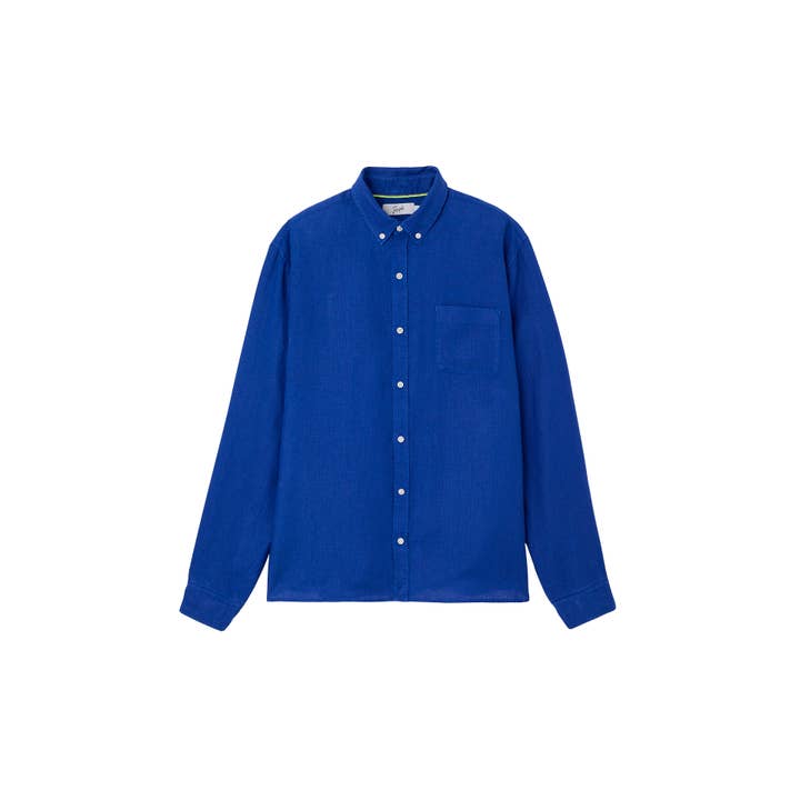 Bali Ultramarine Linen Shirt for wholesale by JAQK