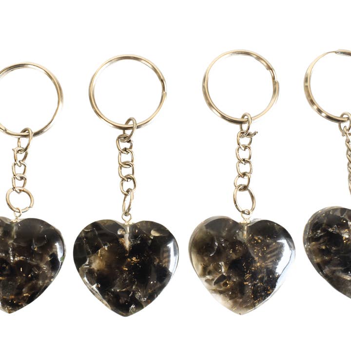 Soothing Crystals - Wholesale Keychain – Unisex - Gemstone Keychain | Black Obsidian | Crystal Stone Keyring1