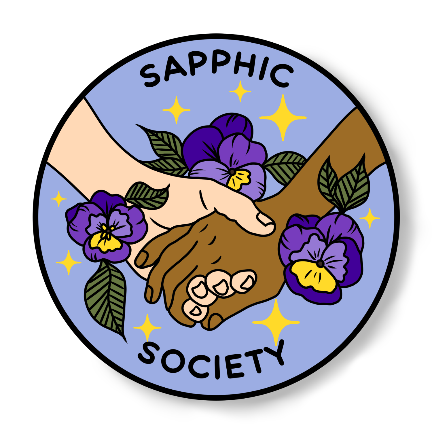 Luck and Lavender Studio - Wholesale Sticker - Sapphic Society Sticker3