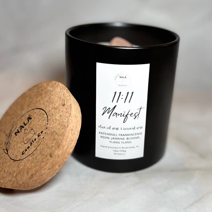 Nala Candle Co - Wholesale Jar/Filled Candle - 11:11 14oz CANDLE