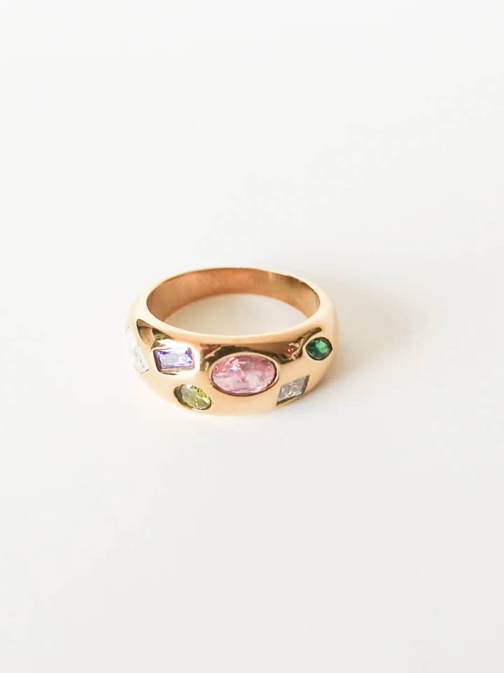 Leo Multicolor Gem Ring for wholesale by Or Jewelry
