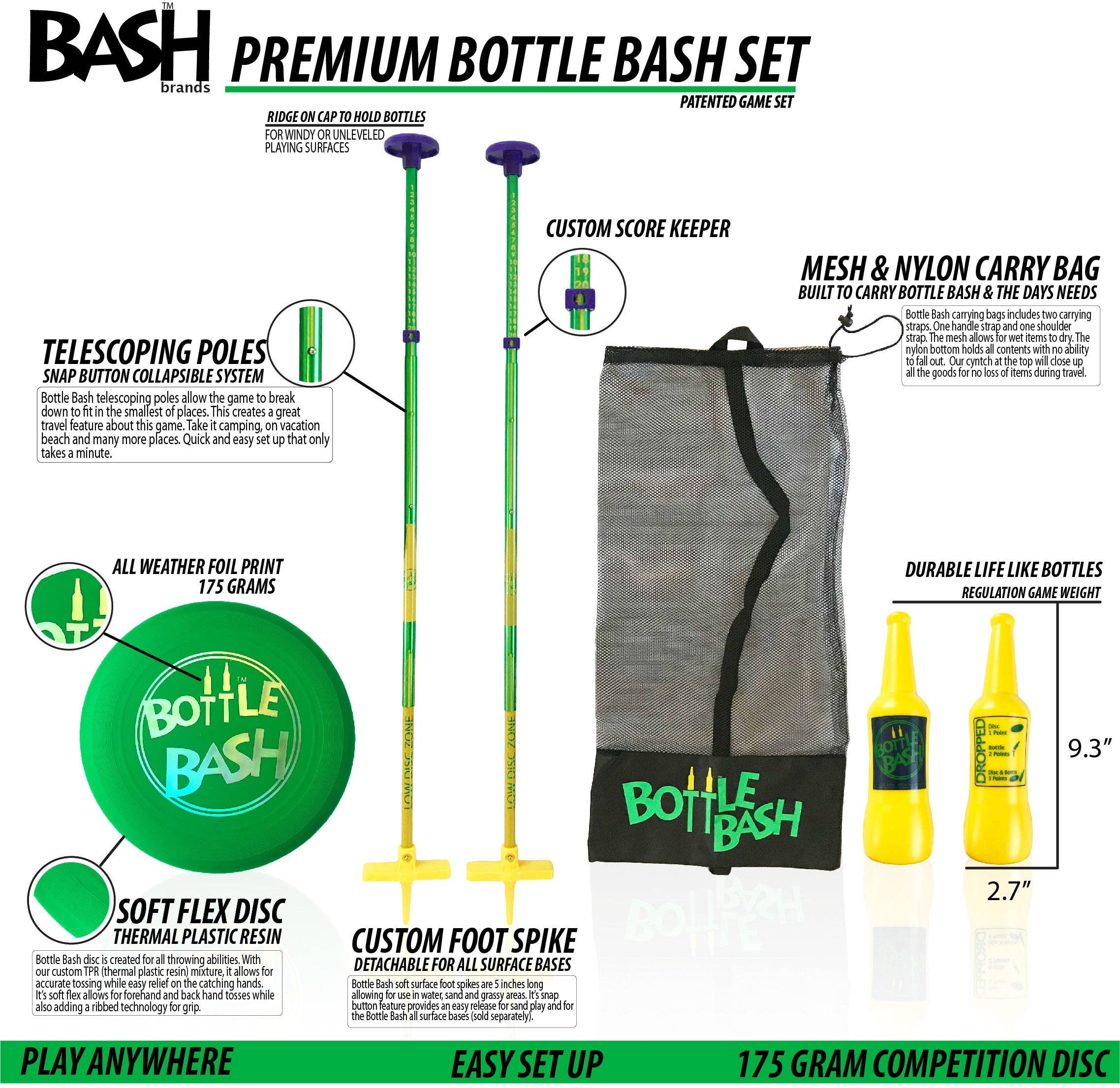 Bash Brands - Wholesale Sporting Game - Kids & Baby - Bottle Bash Game Set Original1