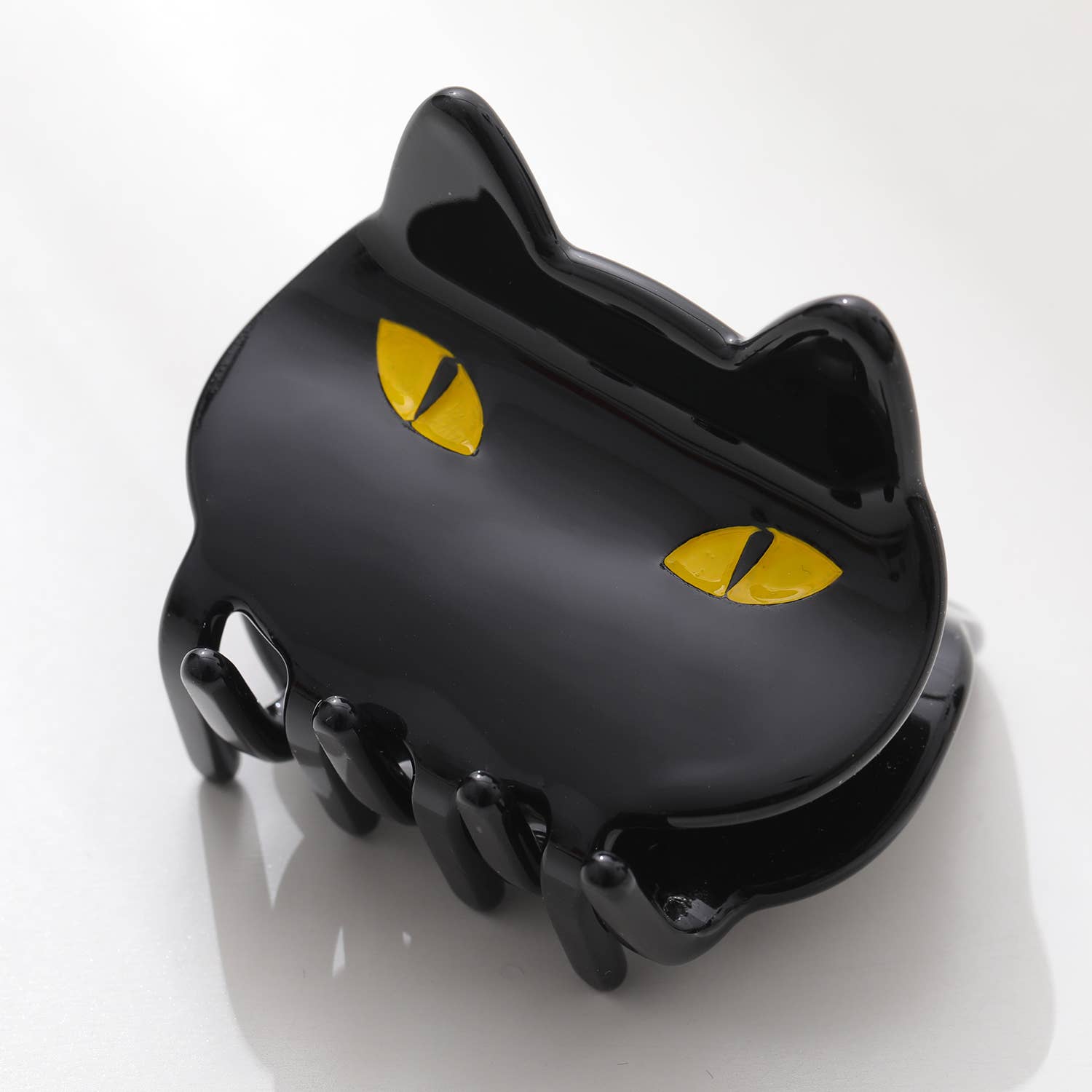 Adorro - Wholesale Hair Clip - Women's - Black Cat Face Claw Clip3