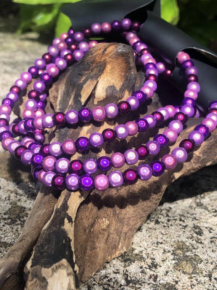 ANKLET LILA MIX för wholesale av Borabeads