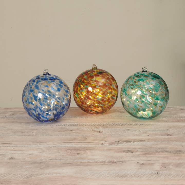 The Gerson Companies - Wholesale Decorative Tabletop Object - Discount 6"H B/O Lighted Handblown Glas2