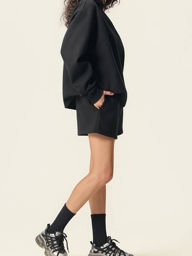 Rosa Clothing - Wholesale Sweatshirt - Women's - Everyone’s favorite oversized fleece mock neck sweatshirt1