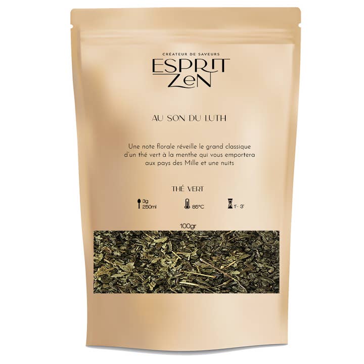 Au Son du Luth - Thé vert - Sachet 100g pour la vente par Esprit Zen