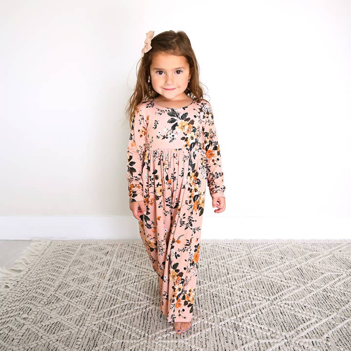 Gigi and Max - Vendita all'ingrosso Tutina - Neonati - Flora Rosa Chiaro TUTA A GAMBA LARGA Bambù Floreale Abbigliamento per Bambini2