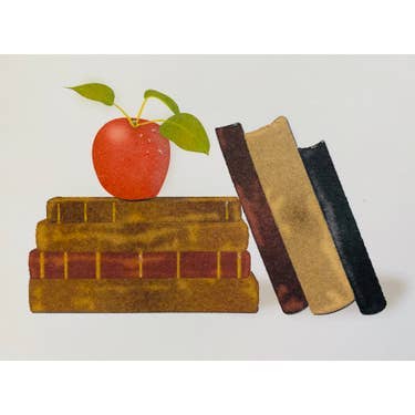 Studio Daedre - Wholesale Stationery/Notecard Set - Books + Apple Boxed Note Cards0