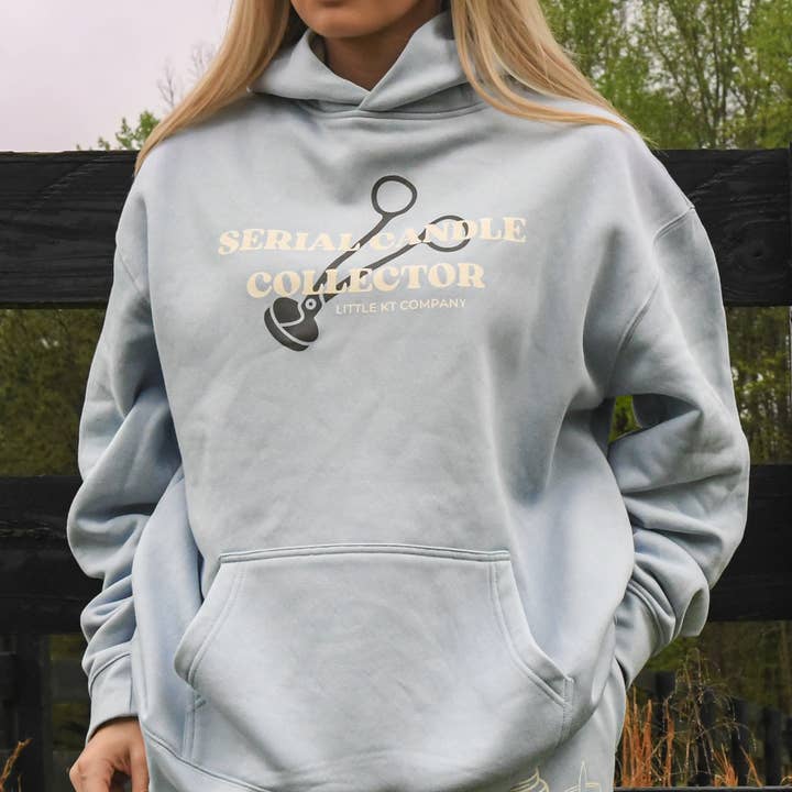 Serial Candle Collector Hoodie – Premium Fleece Loungewear for wholesale by Little KT Company