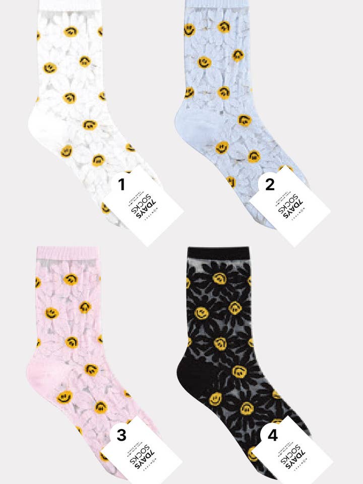 Women's Crew Smile multi Socks for wholesale by 7DAYSSOCKS