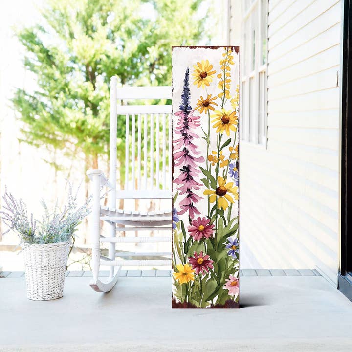 Sommer-Wildblumen-Verandaschild | Rustikale Garteneingangsdekoration für den Großhandel von TX USA Corporation